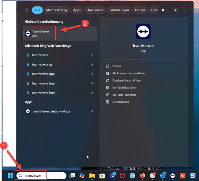 teamviewer - suchen